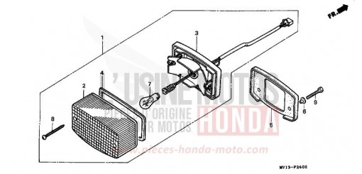 FEU ARRIERE XRV750M de 1991
